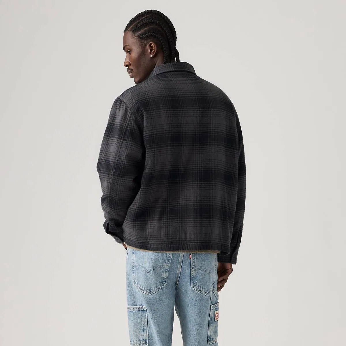 Рубашка Crowley Levi's, Colby Shadow Plaid Gray Pinstripe - Grey — фото 4
