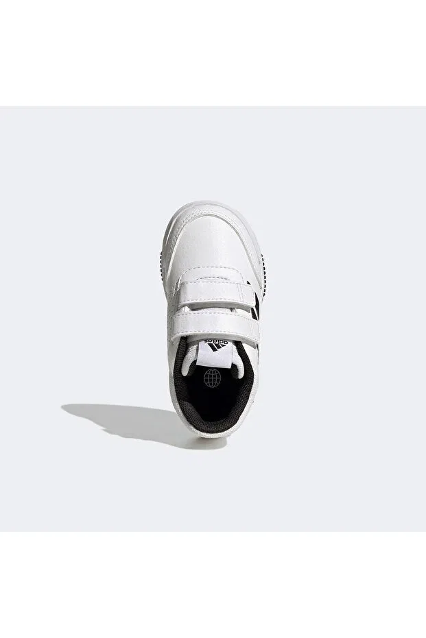 Детские спортивные туфли для девочек с липучкой Tensaur Sport 2.0 CF I Adidas, Cloud White / Core Black / Core Black — фото 3