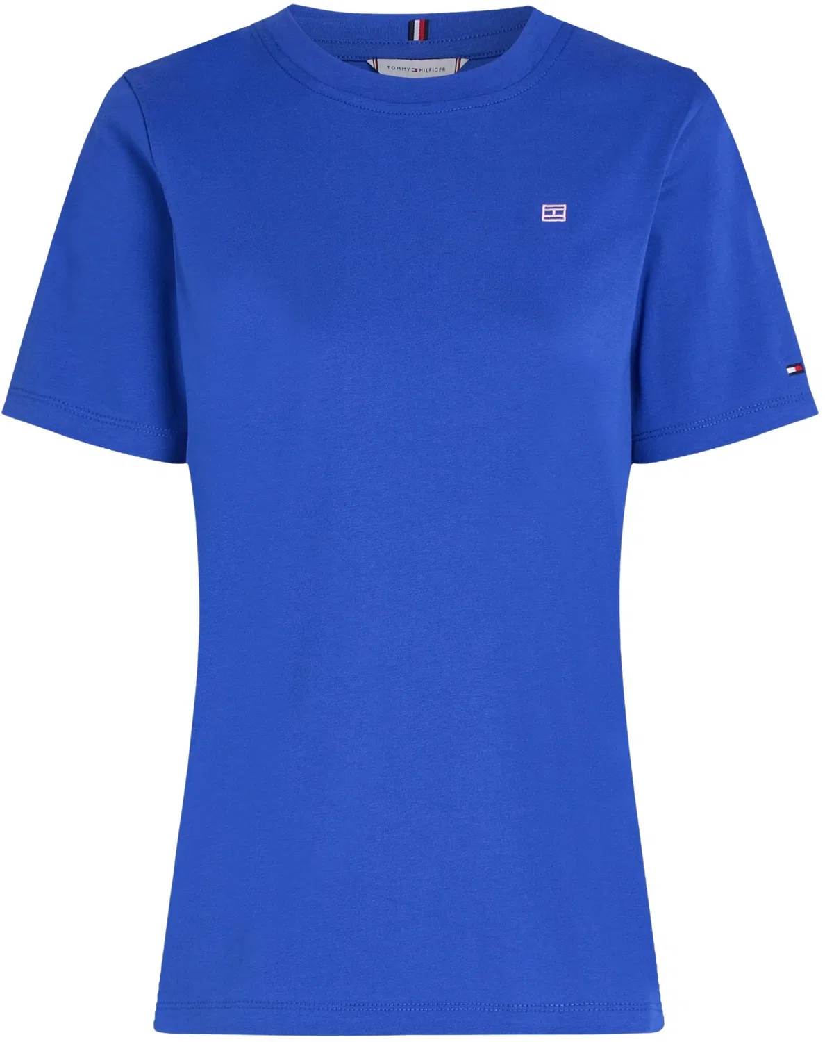 Женская футболка с коротким рукавом Contrast Flag Tee Tommy Hilfiger, Noble Blue — фото 4