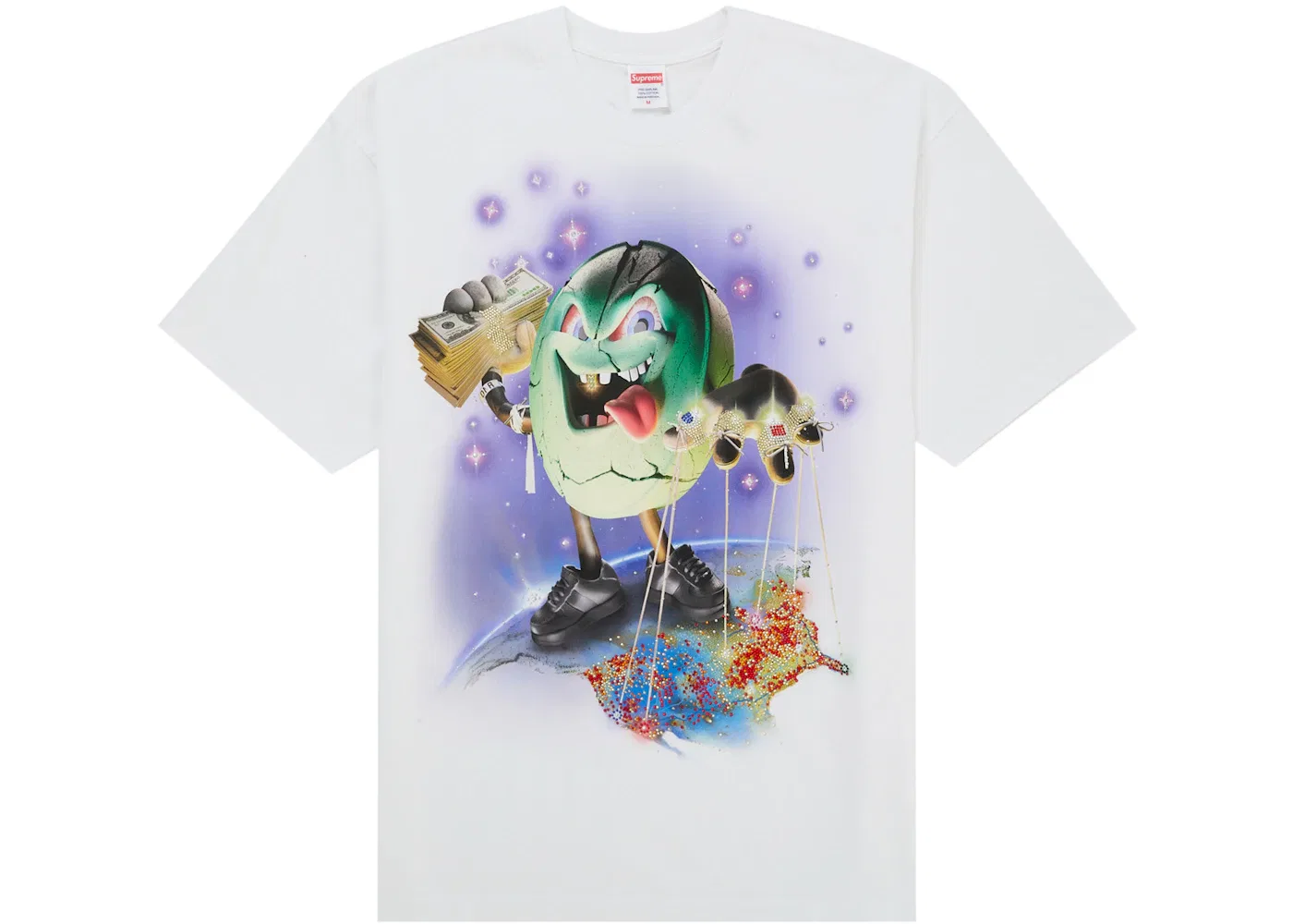 Мужская футболка с принтом Supreme Top, White
