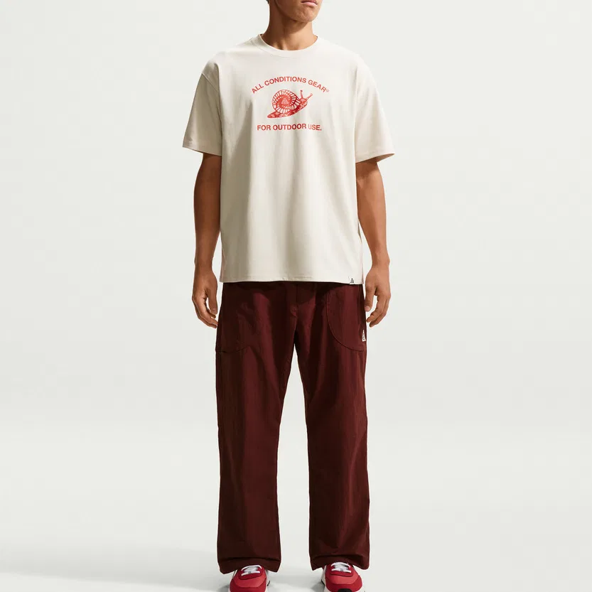 Мужская футболка с круглым вырезом ACG Ecru Nike — фото 4