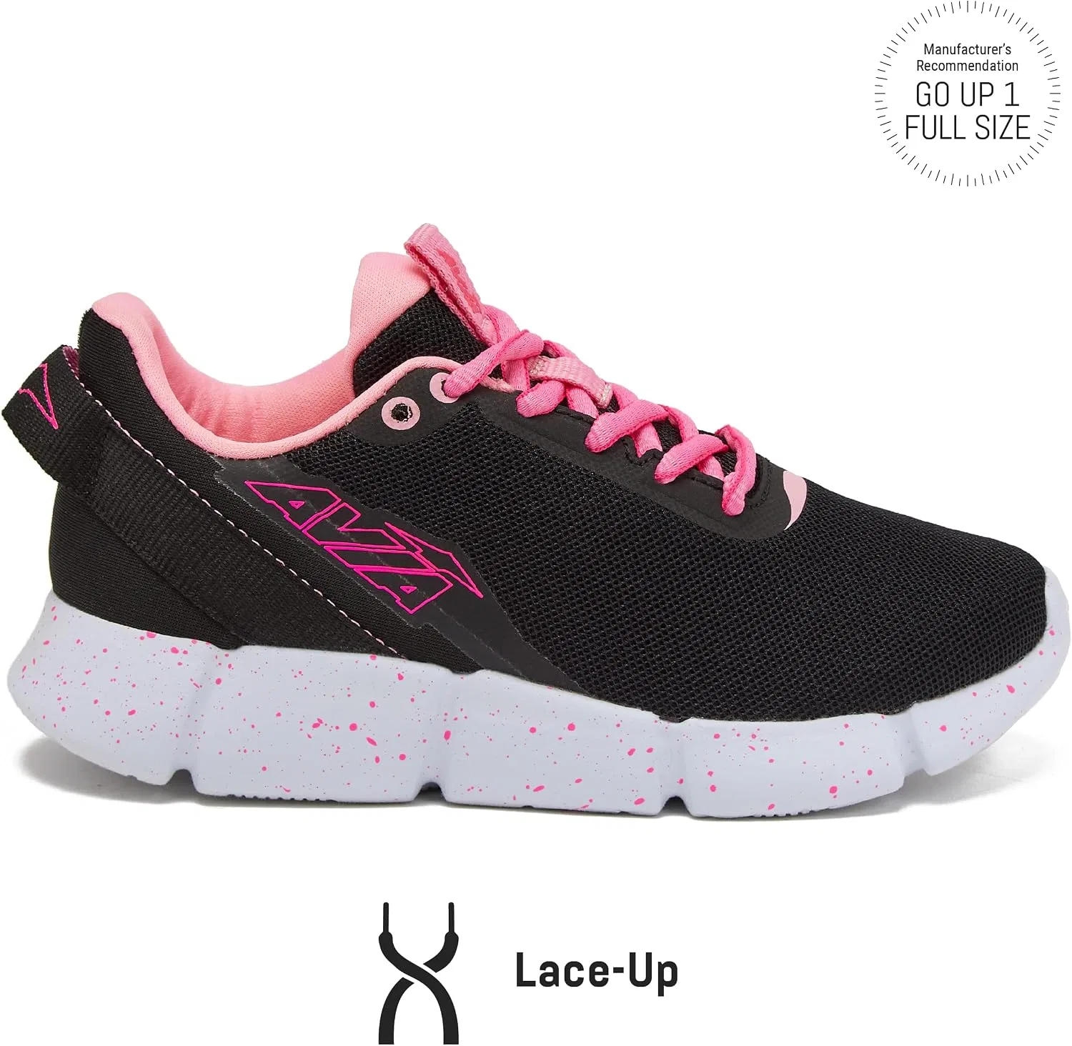 Детские кроссовки для девочек с легким верхом Avia Blitz, Black/Dark Pink — фото 2