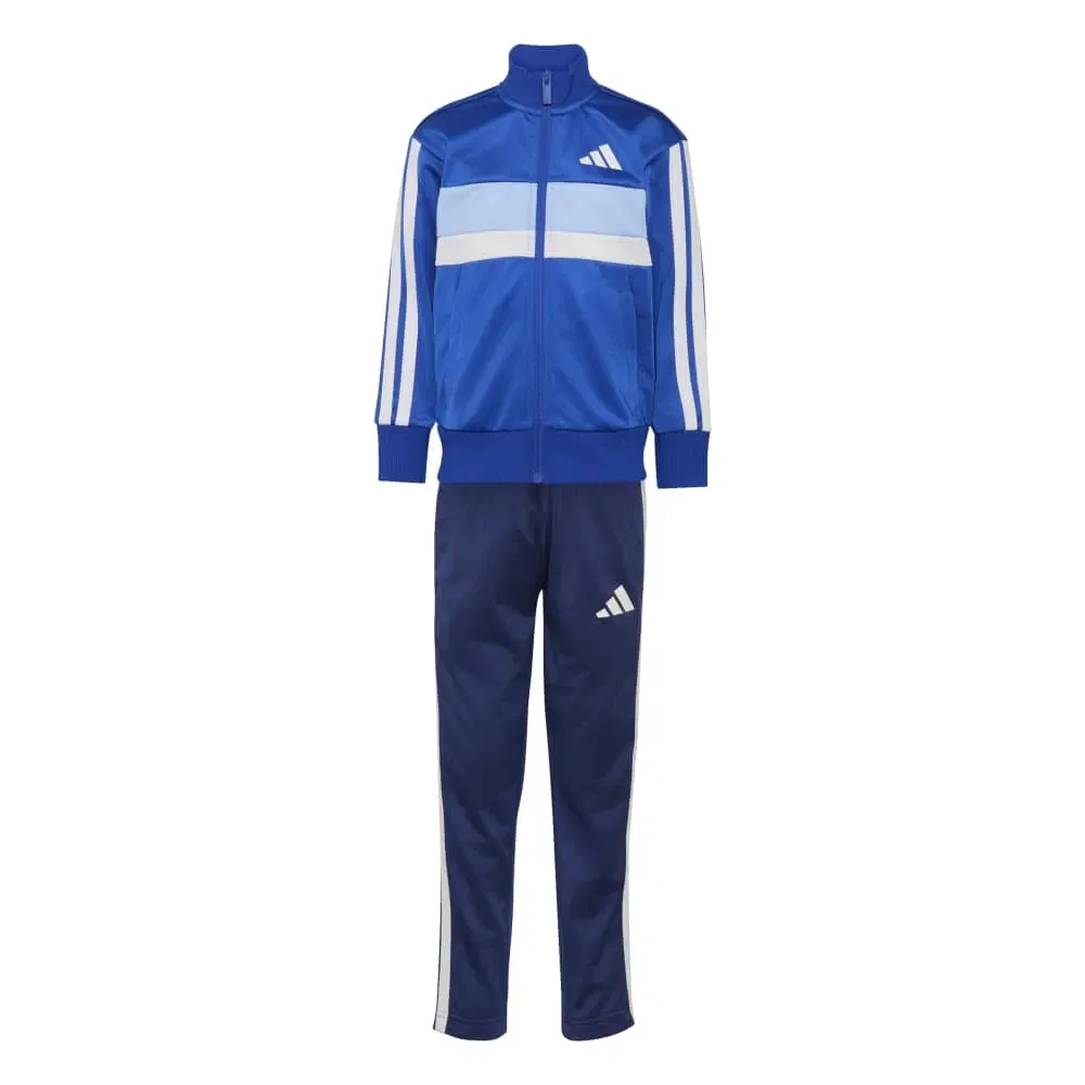 Детский спортивный костюм с принтом Tiberio 3-Stripes Tricot Adidas, Blue — фото 3