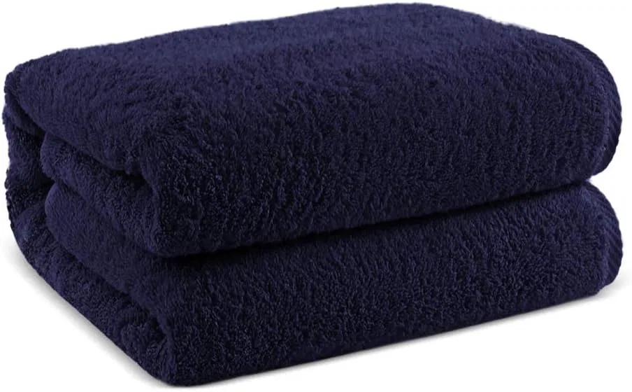 Полотенце для ванны Oversized Bath Sheet, Chakir Turkish Linens, 40" x 80", Navy
