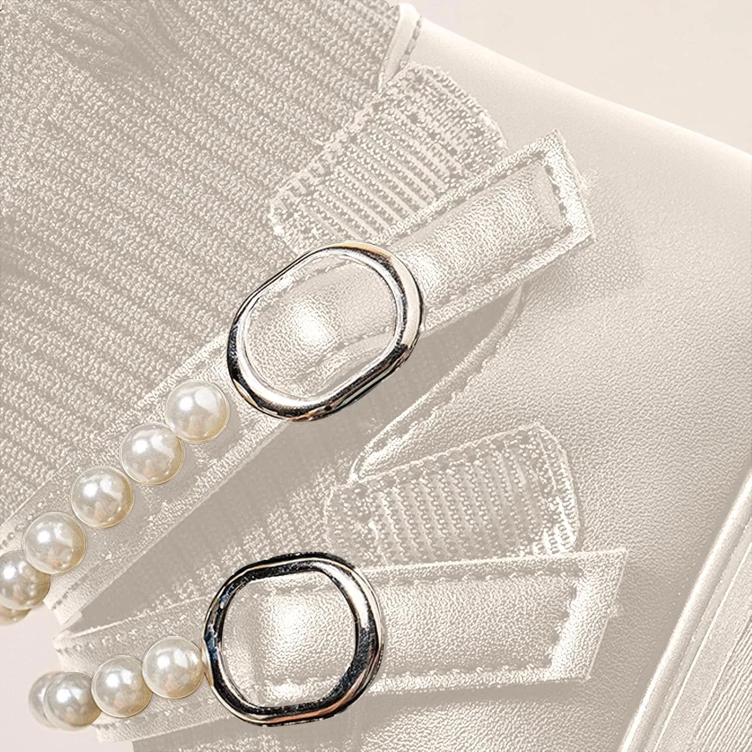Детские сапоги для девочек с жемчугом Girls Ankle Sock Boots with Pearls Zzalalana, Beige — фото 3