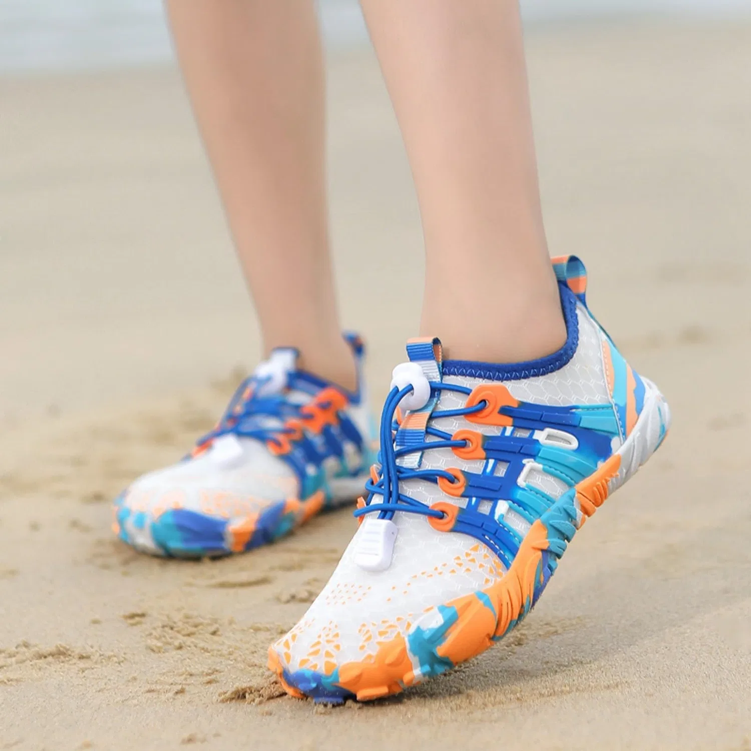 Детские кроссовки для девочек с принтом Scarpe Scoglio, Sky Blue — фото 3