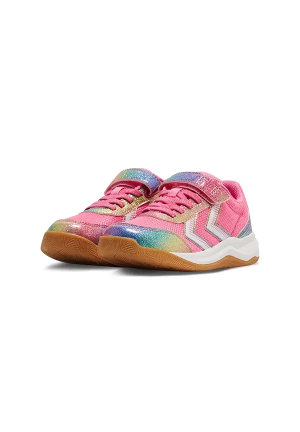 Кроссовки Hummel Multiplay flex vc 2.0 jr trainers, розовый — фото 2