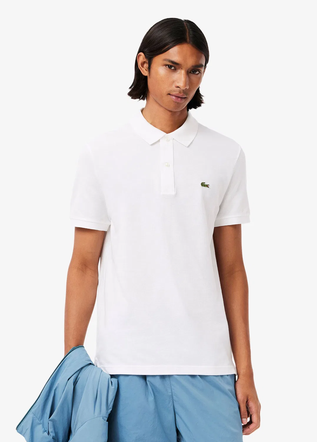 Поло Lacoste L.12.12 Slim Fit, белый
