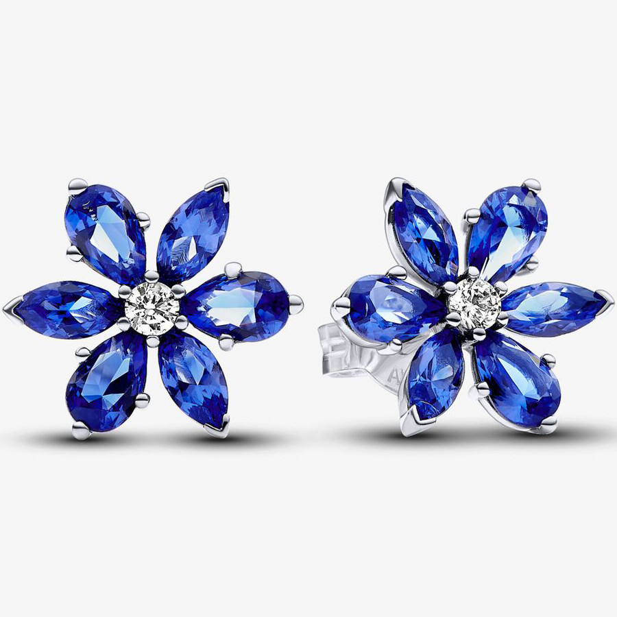 

Серьги Pandora Sparkling Blue Herbarium Cluster, синий