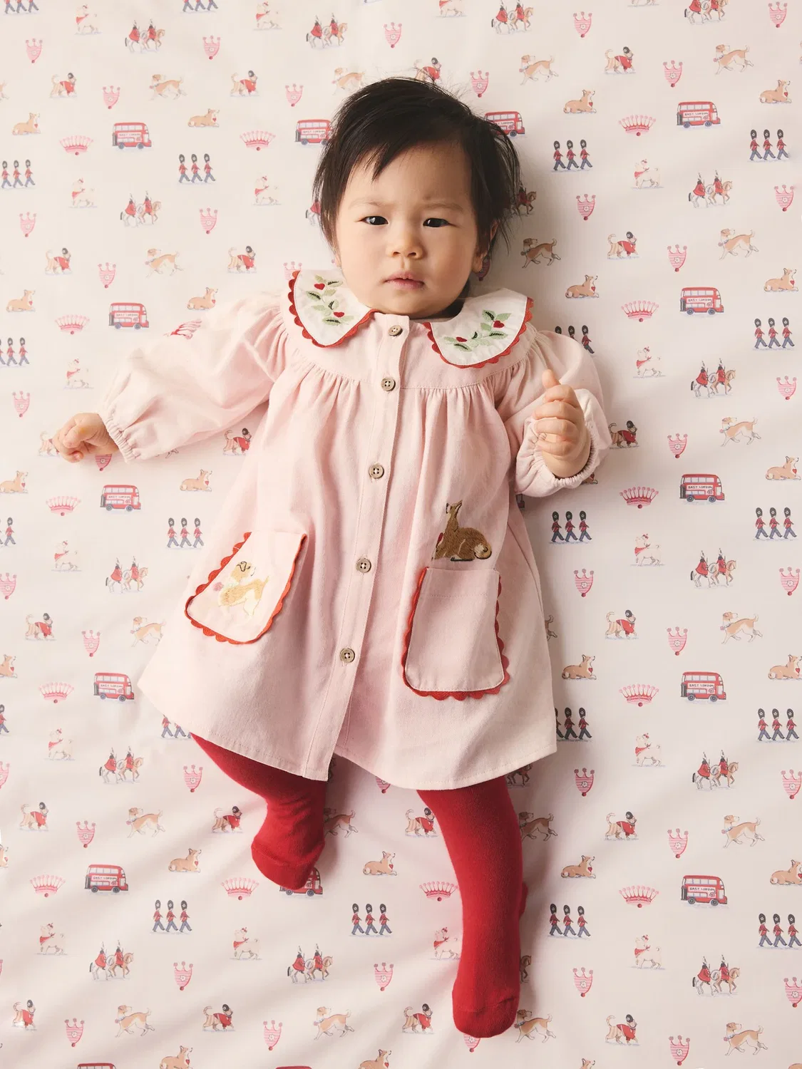 Платье детское с принтом Pink Dog, Cath Kidston Next, розовый