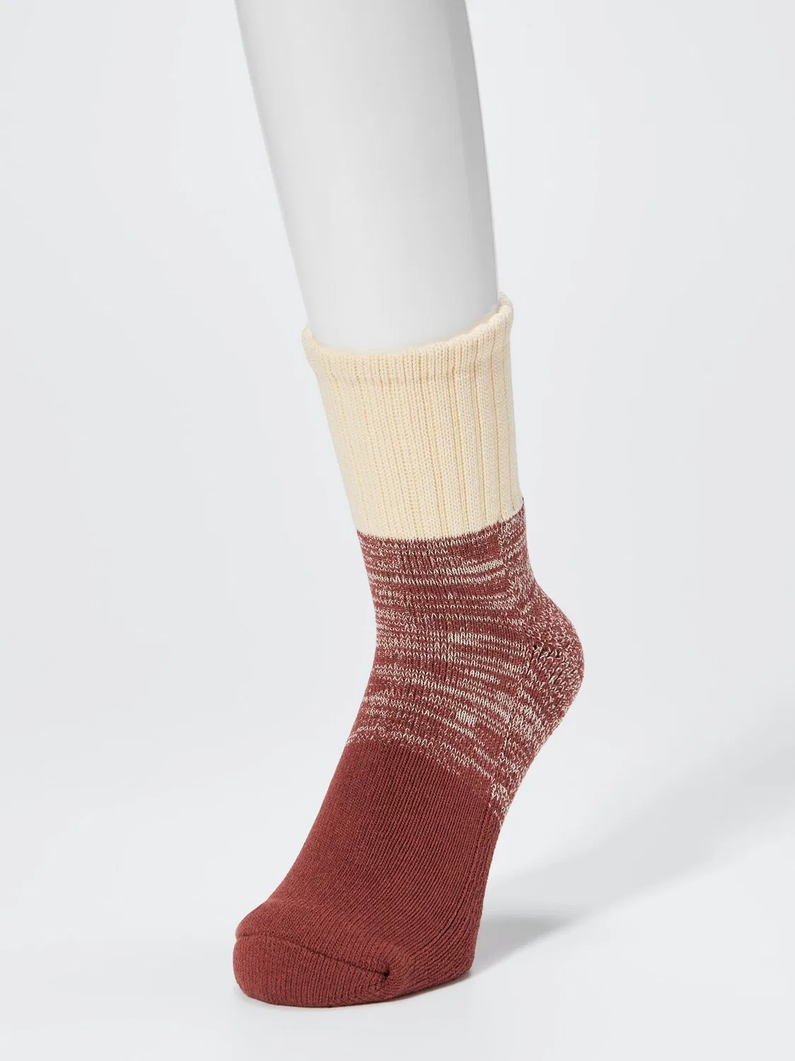 Полуноски Uniqlo Heattech, ворсистые и мягкие, красный — фото 2