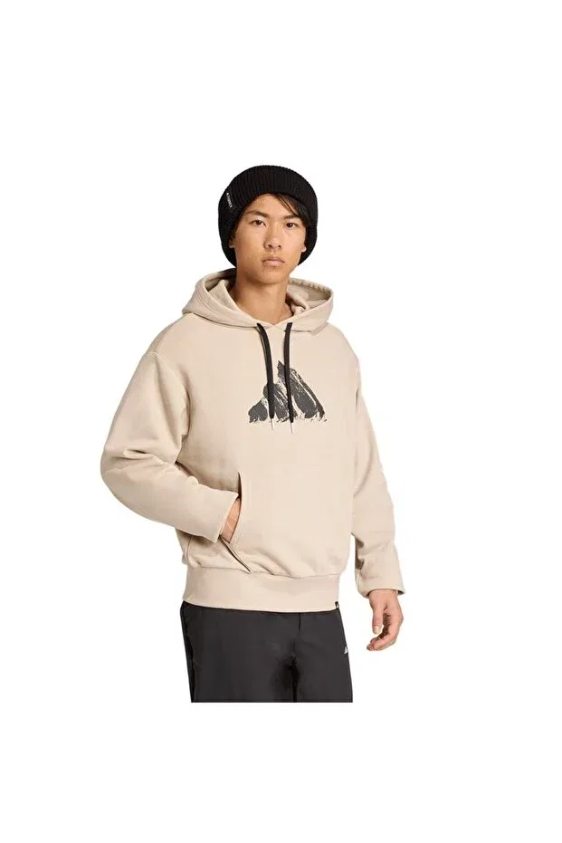 Детское худи для девочек джинсовое Snow Hd Jm6362 Adidas, Beige — фото 4