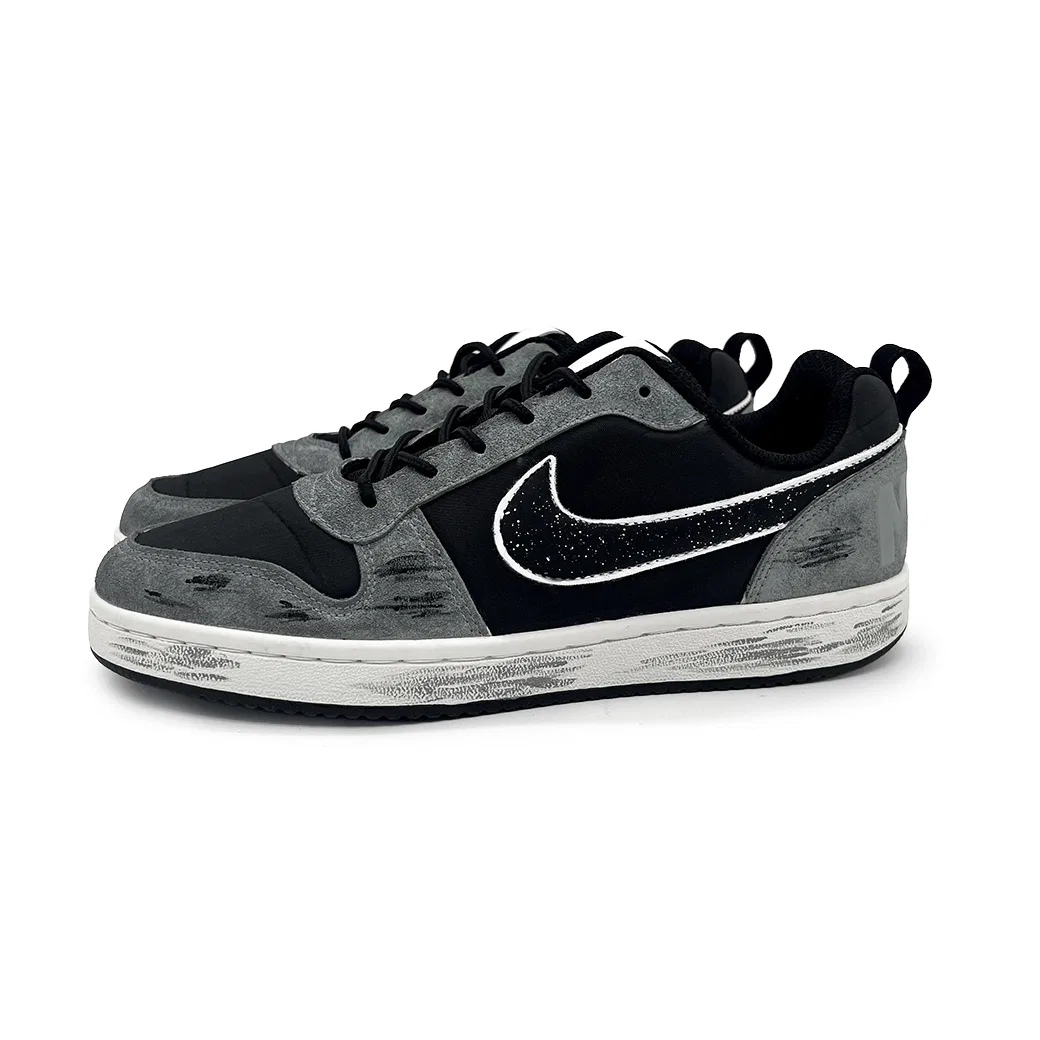 Детские кроссовки кожаные Nike Court Borough Skateboard Shoes, Light Gray — фото 4