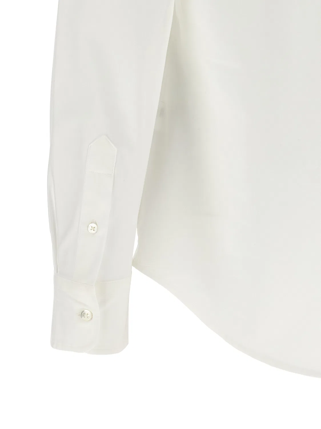 Женская блузка с длинным рукавом White Cotton Blouse Polo Ralph Lauren, White — фото 4
