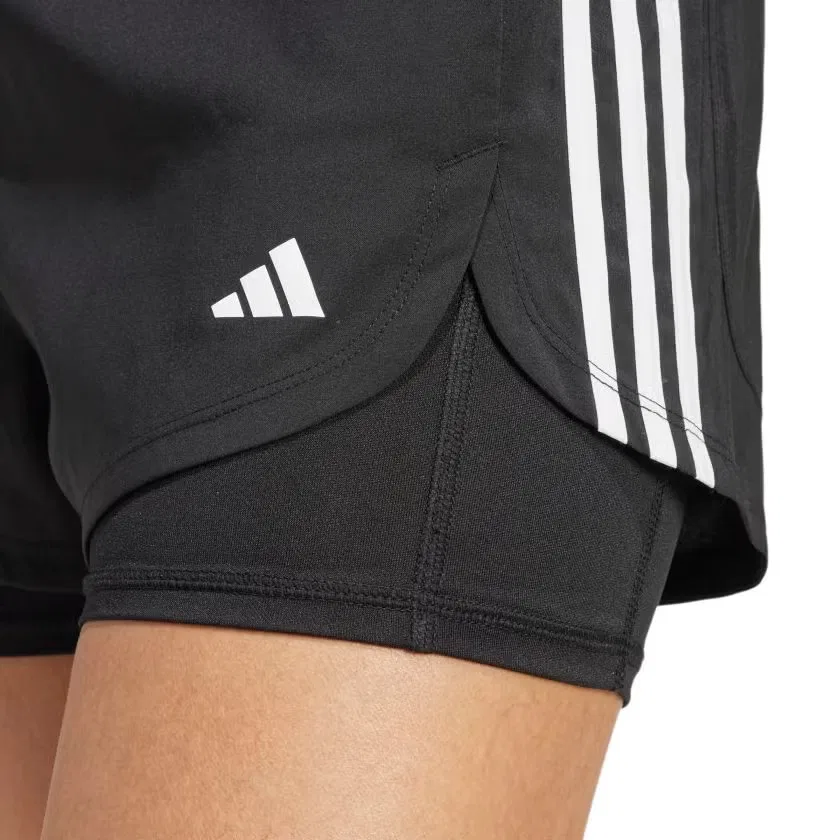 Шорты 2 в 1 Pacer Adidas, черный — фото 4