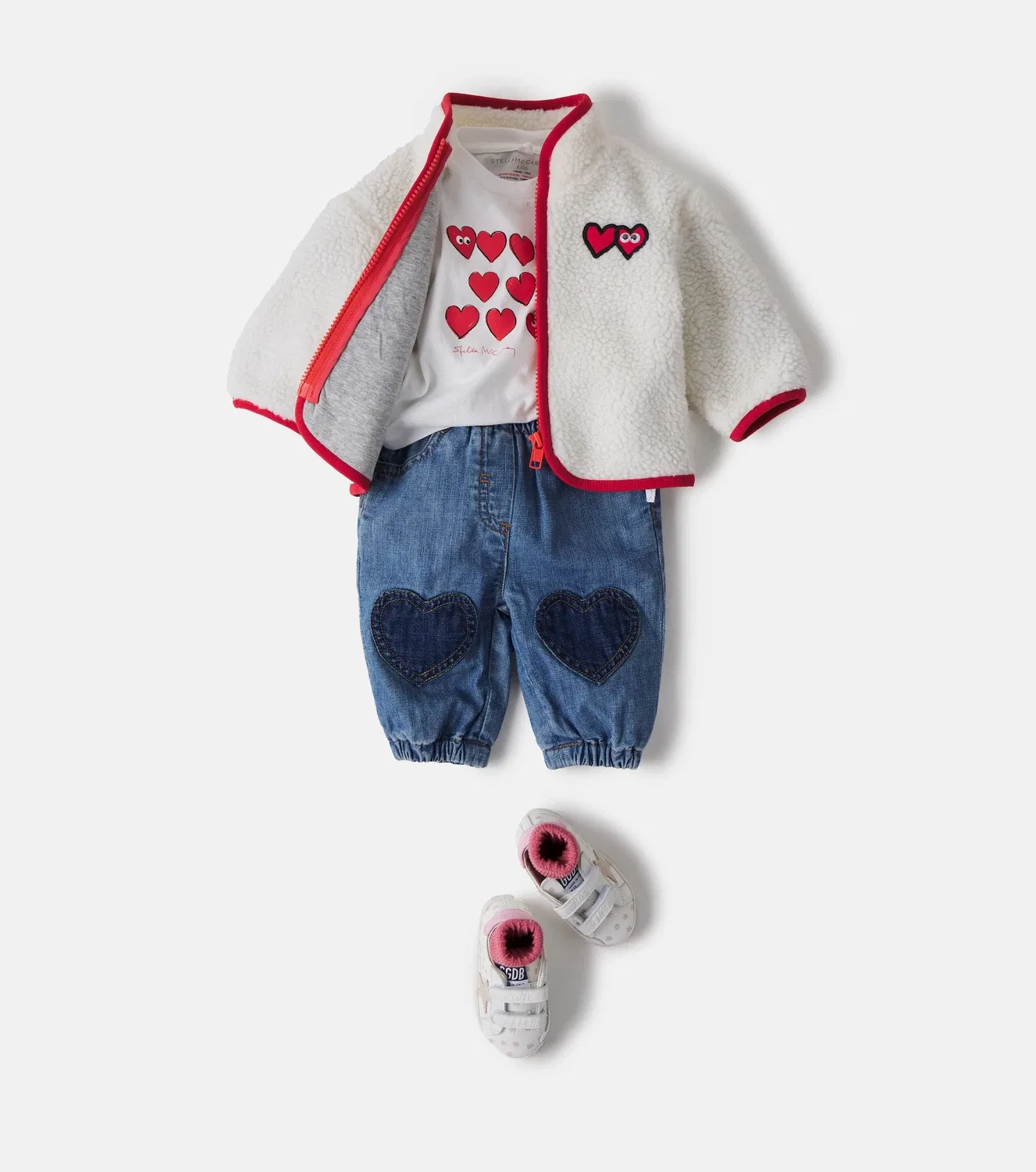 Легкая куртка хлопковая Stella Mccartney Kids, белый — фото 2