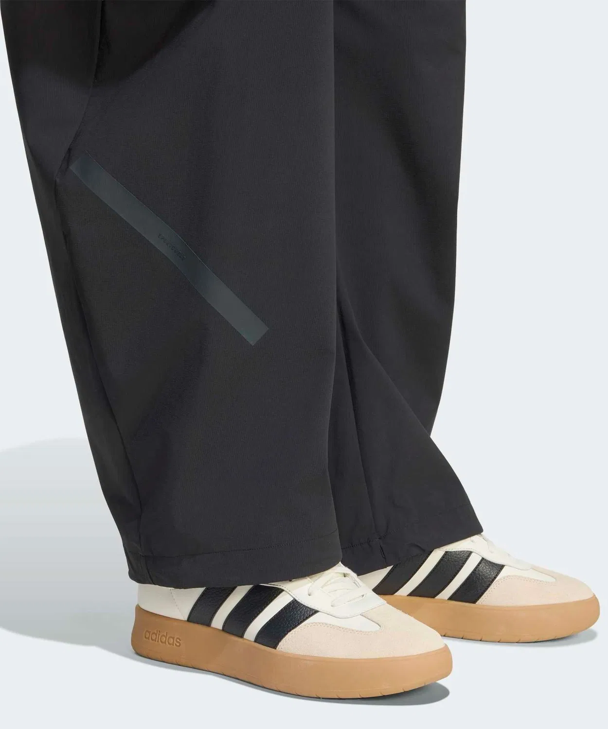 Мужские спортивные брюки свободного кроя с утяжкой Adidas Z.N.E., Black — фото 4