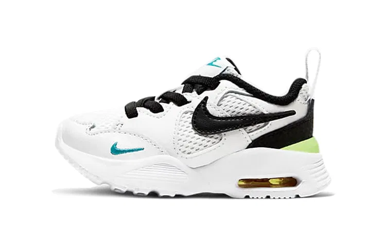 Детские кроссовки с амортизацией без рукавов для малышей Air Max Fusion Nike, White Black