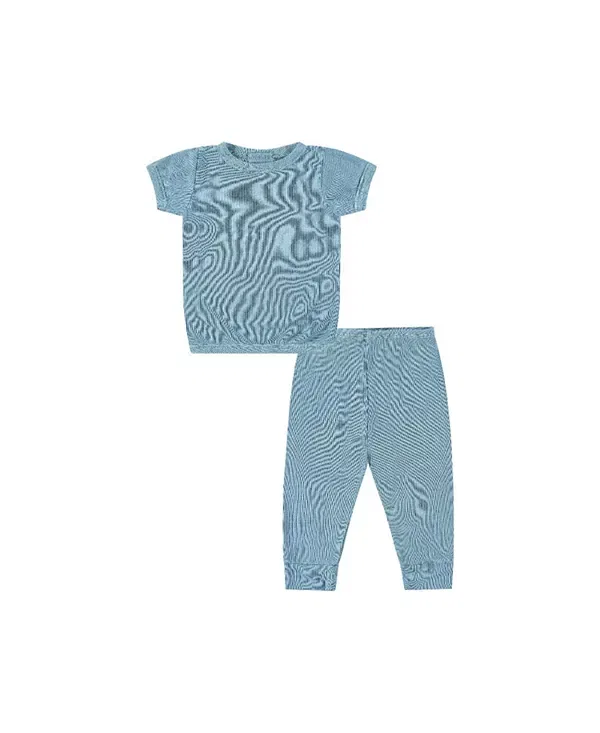 Детский комплект из футболки и леггинсов с длинным рукавом PaigeLauren, Blue Green