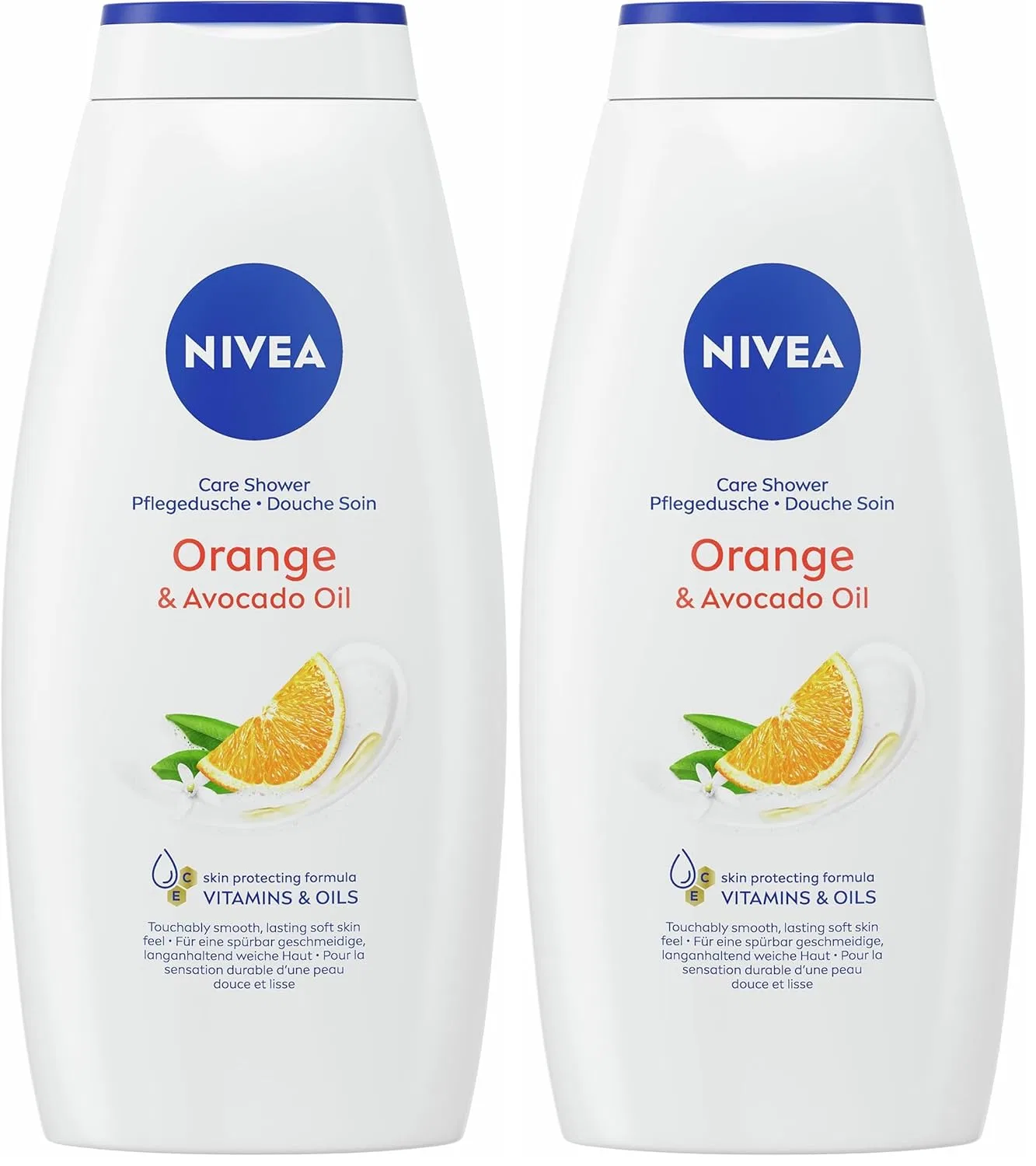 Гель для душа NIVEA Orange & Avocado Oil, 750 мл, 2 шт