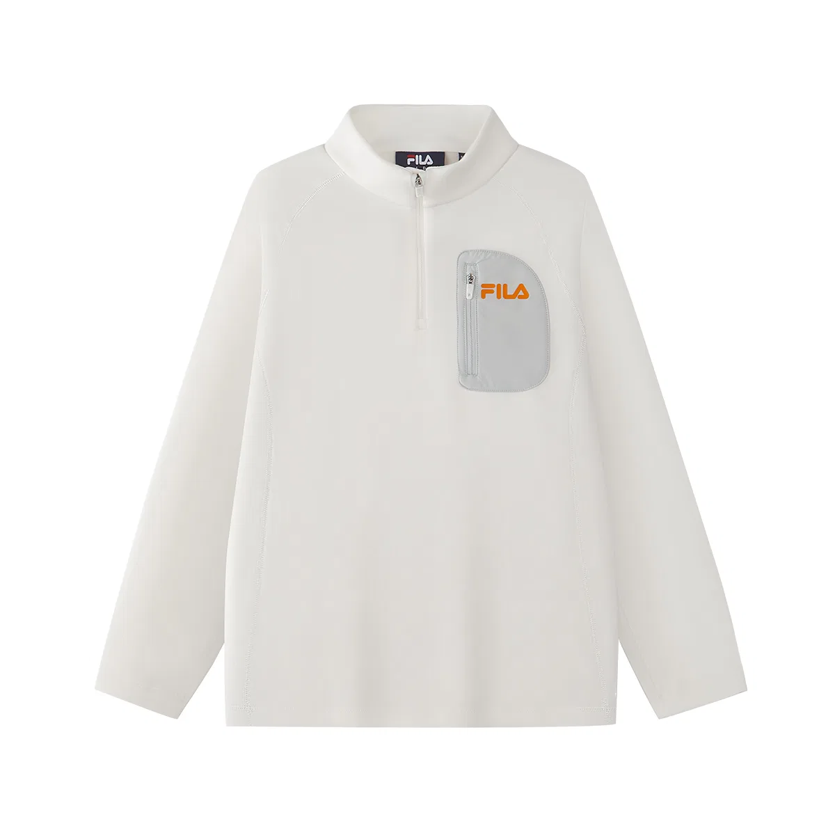 Детская футболка с полу-водолазкой Moderate, FILA KIDS, Белый