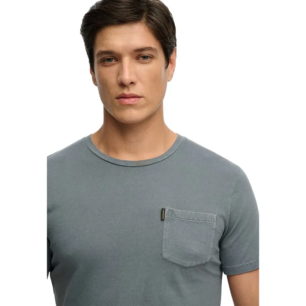 Футболка с коротким рукавом и карманом Classic Essential Superdry, серый — фото 4