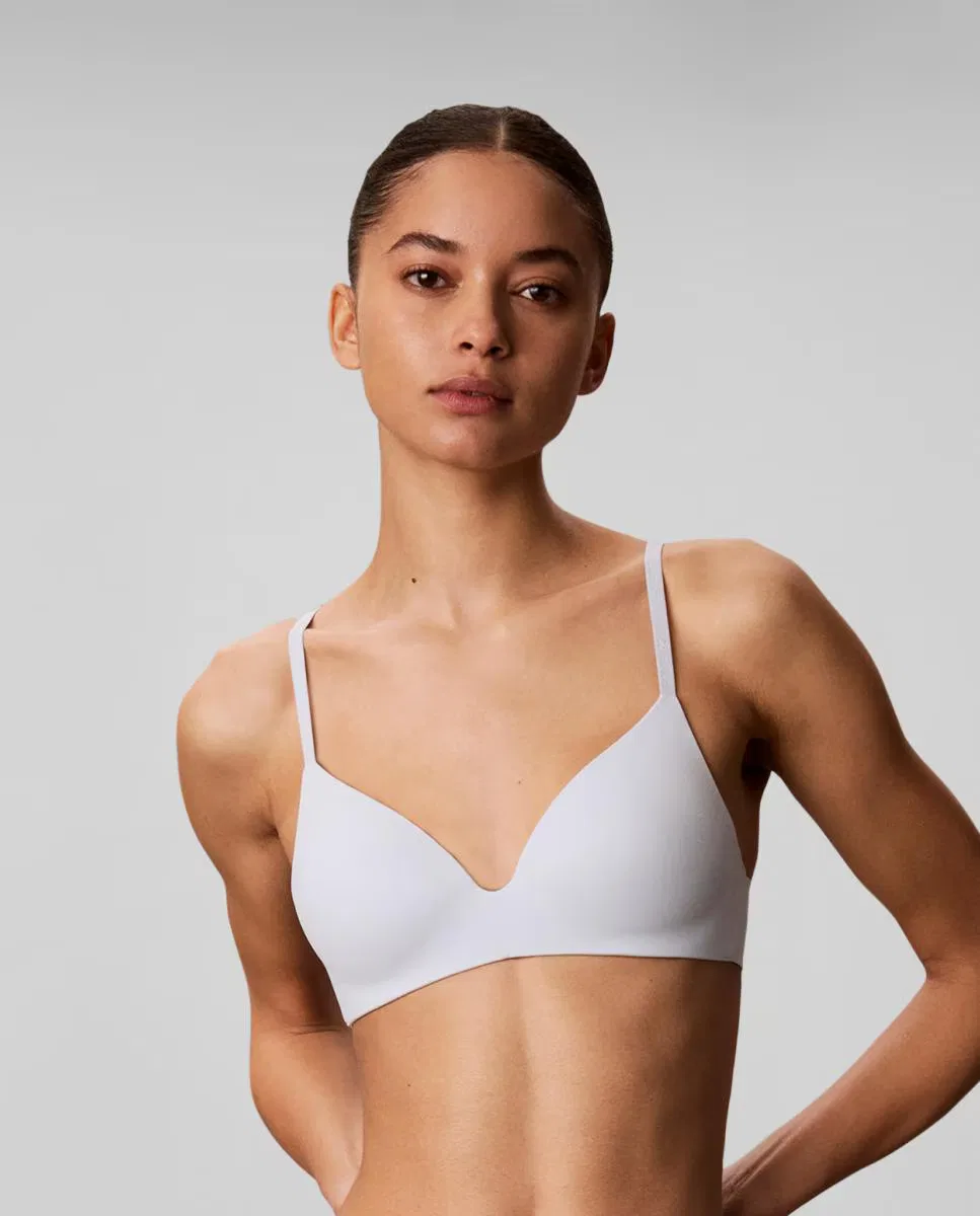 Женский бюстгальтер с косточками, Calvin Klein, голубой