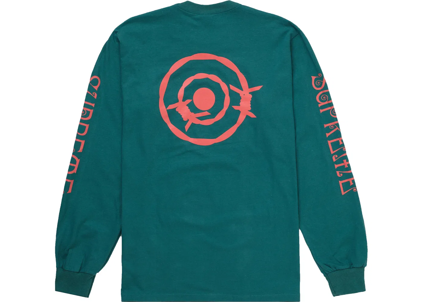 Мужская футболка с длинным рукавом Supreme L/S Pocket Tee, Teal — фото 2