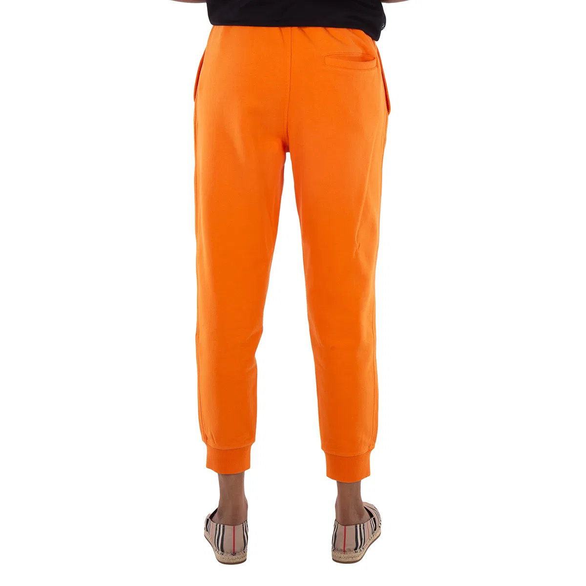 Брюки спортивные с вышитым логотипом Cotton Embroidered Logo Patch Joggers Burberry, Bright Orange — фото 4