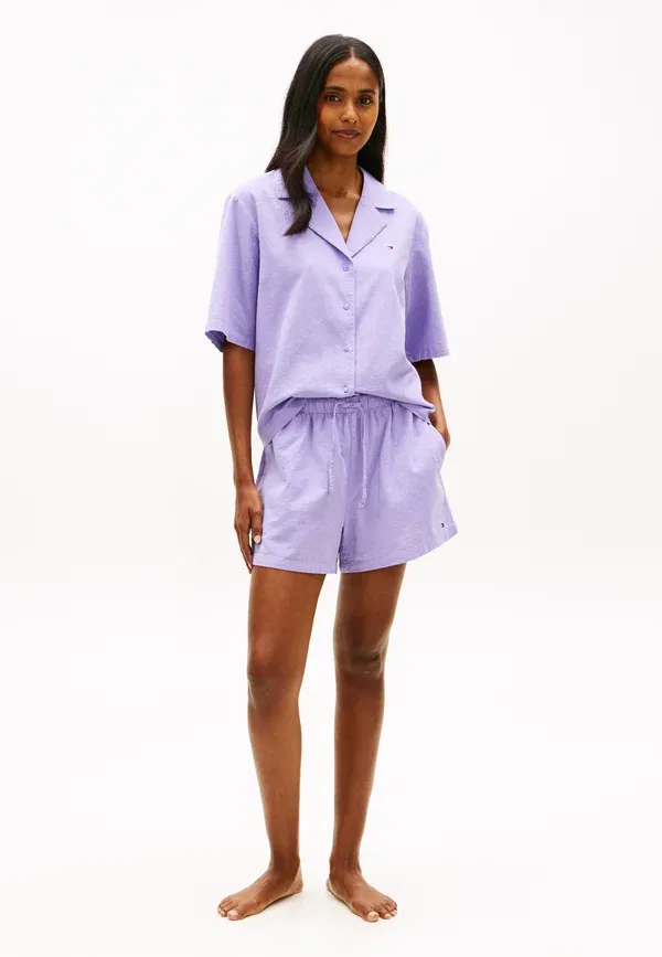 Комплект пижамы из льна Essential, Tommy Hilfiger, Purple Quartz, фиолетовый