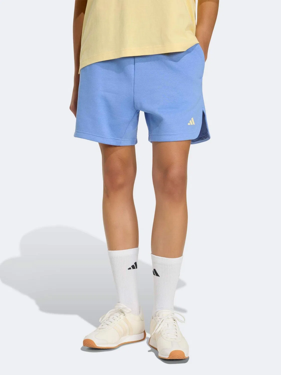 Шорты свободные Studio Fleece adidas, синие