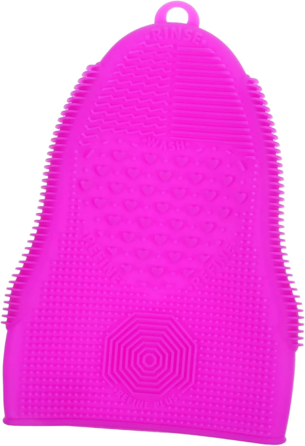 Силиконовый коврик для очистки кистей minkissy фиолетовый 19x13 см