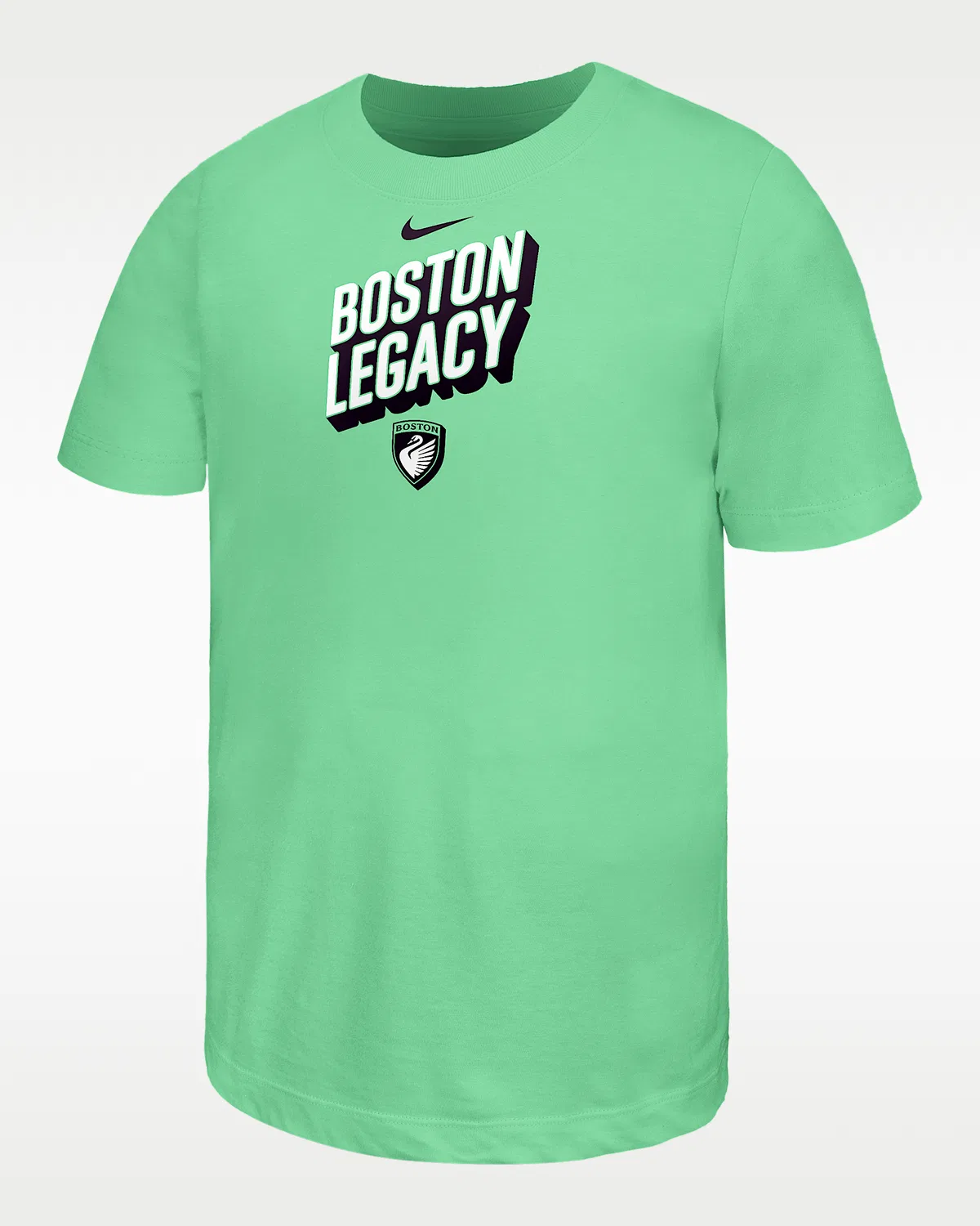 Детская футболка Nike Cotton T-Shirt Boston Legacy, Green Shock/White/Black/Black