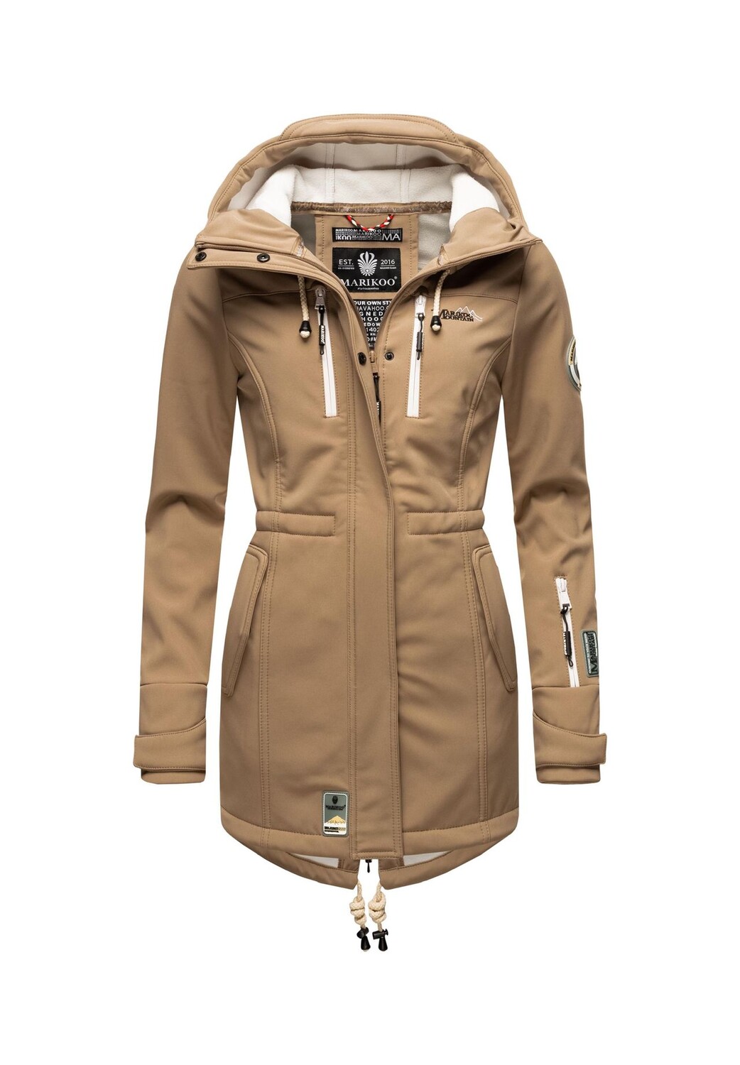 

Функциональное пальто цвета коричной козы MARIKOO, цвет Taupe Grey