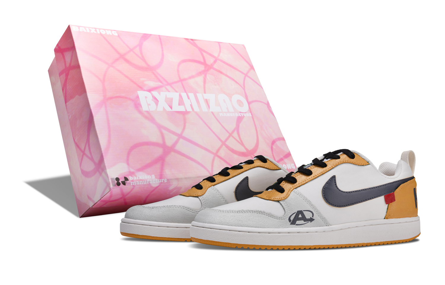 

Кроссовки для скейтбординга Court Borough Abrasion Resistant Low top мужские Nike, желтый