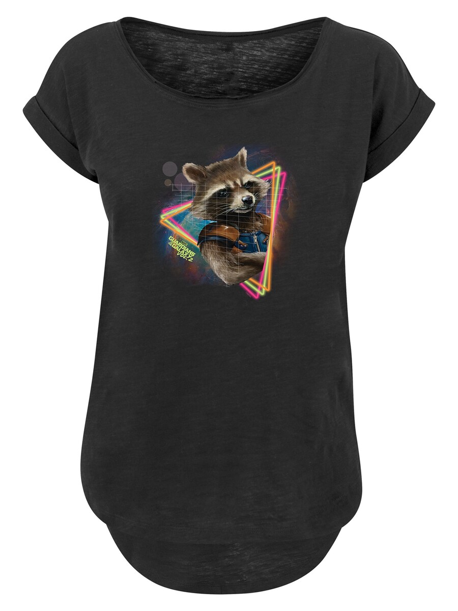 

Рубашка F4NT4STIC Marvel Guardians of the Galaxy Neon Rocket, черный