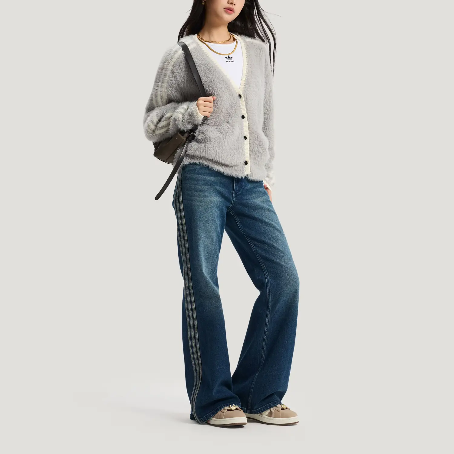 WASHED FW25 Джинсы женские Adidas Originals, denim синий — фото 4