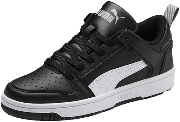 Кроссовки Puma Unisex-Child Rebound Layup, белый/черный — фото 3