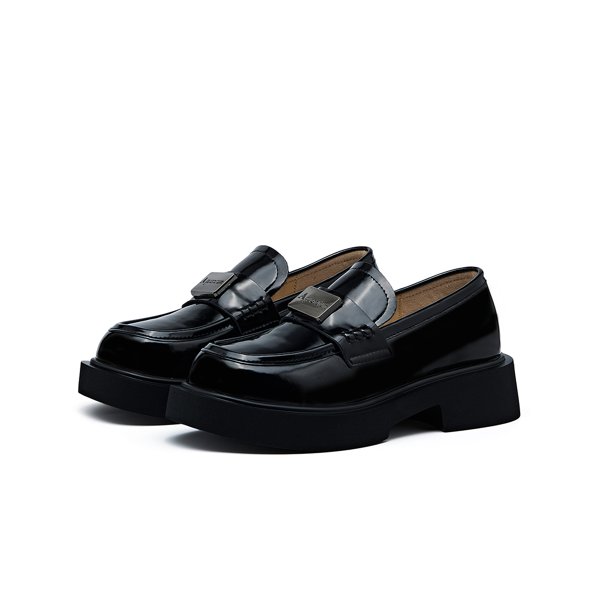 AQUASCUTUM Лоферы женские Obsidian Black/Ivory White - Obsidian Black, цвет Obsidian Black — фото 2
