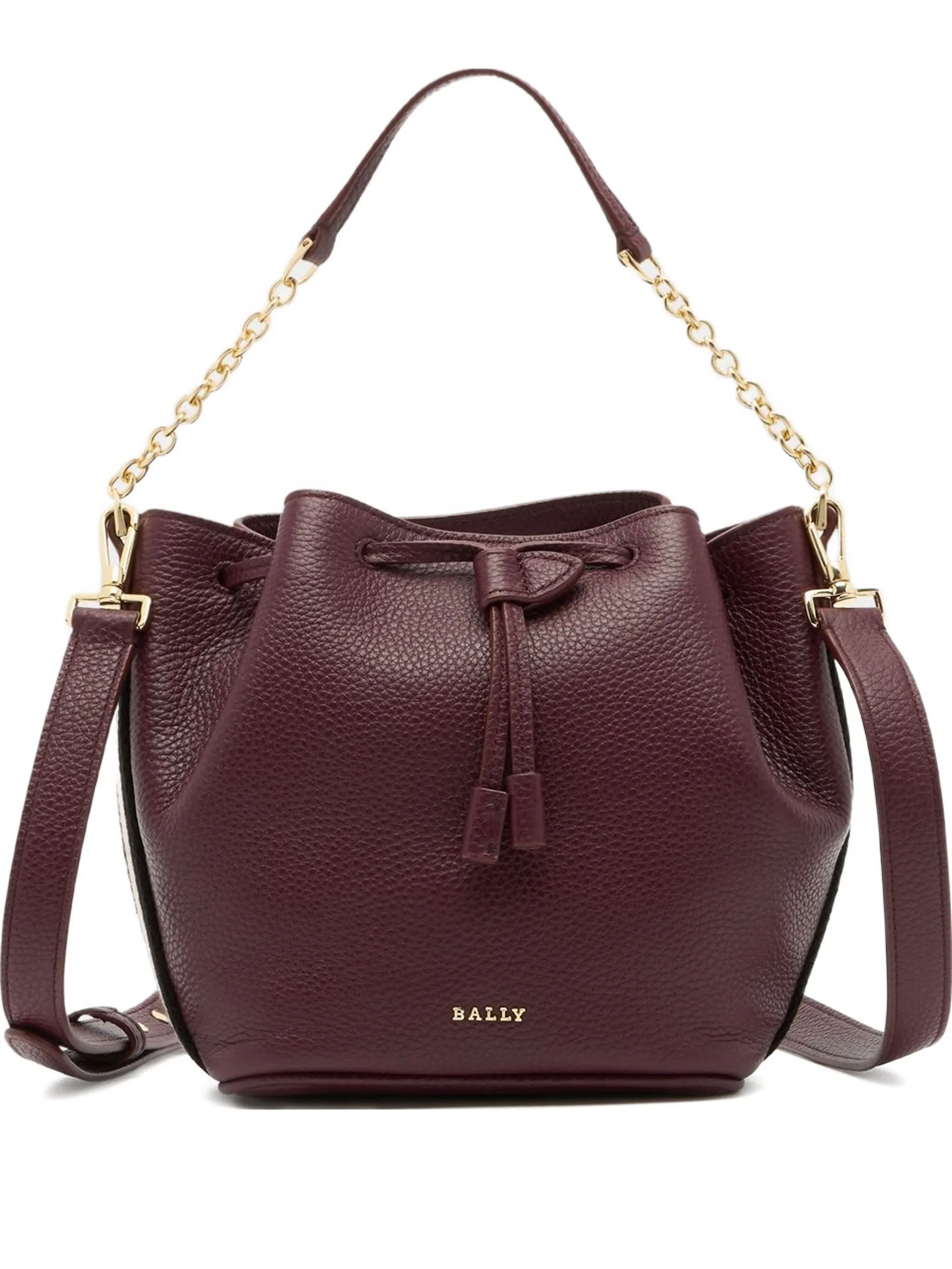 

Сумка-ведро из зернистой кожи Bally, фиолетовый