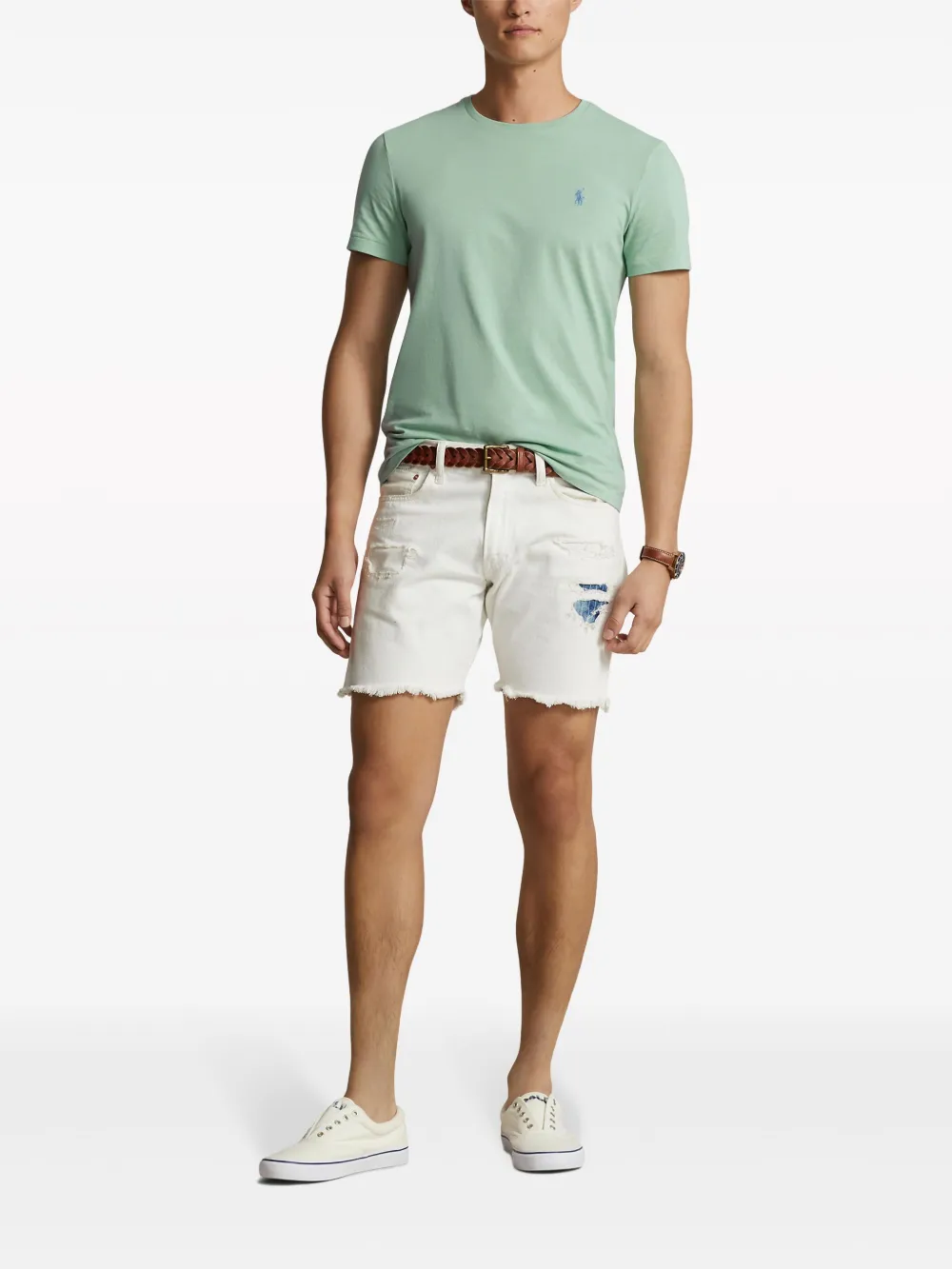 Футболка с вышивкой Polo Pony POLO RALPH LAUREN, зеленый — фото 2