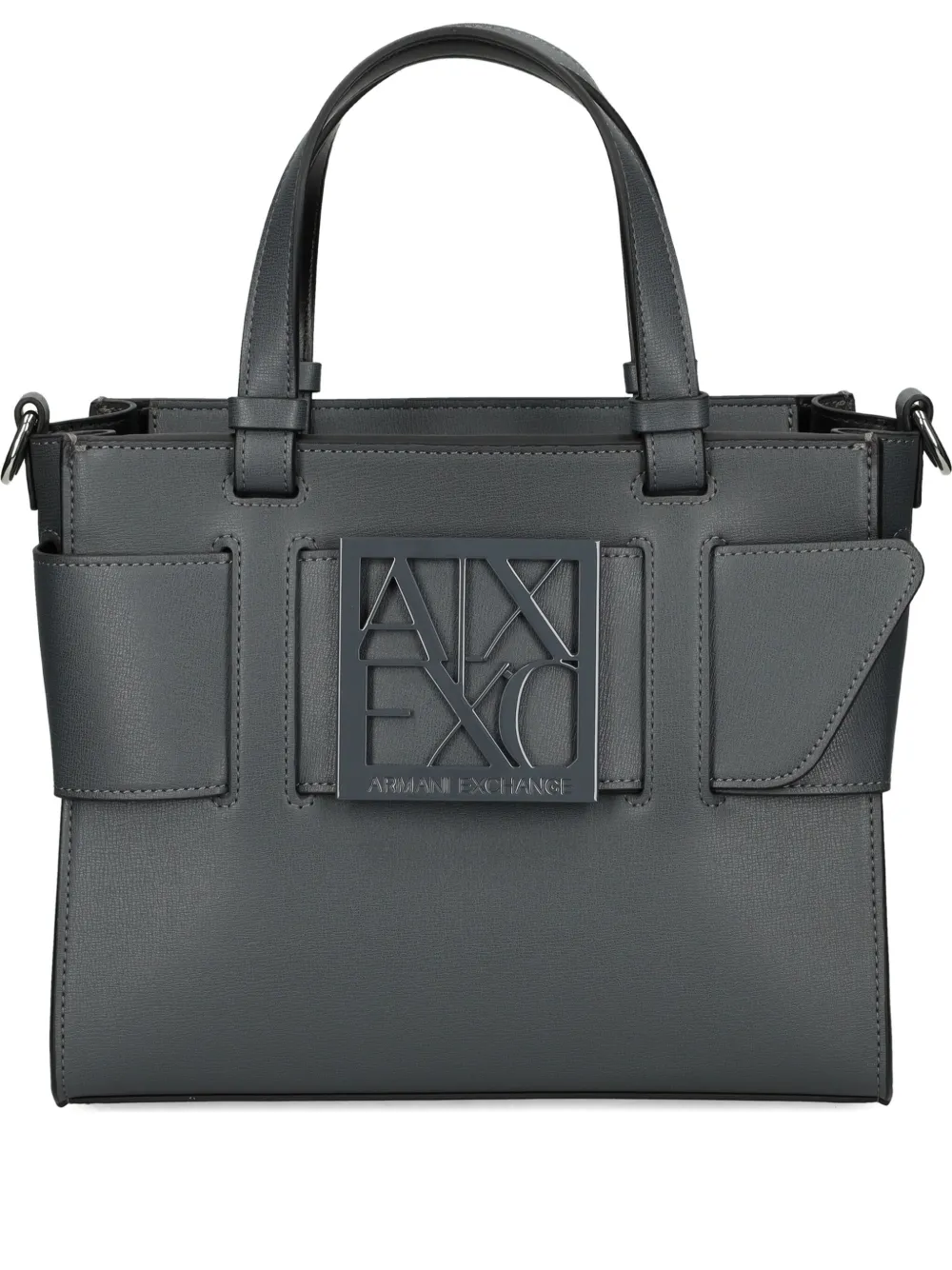 

Сумка-тоут среднего размера с логотипом Armani Exchange, серый