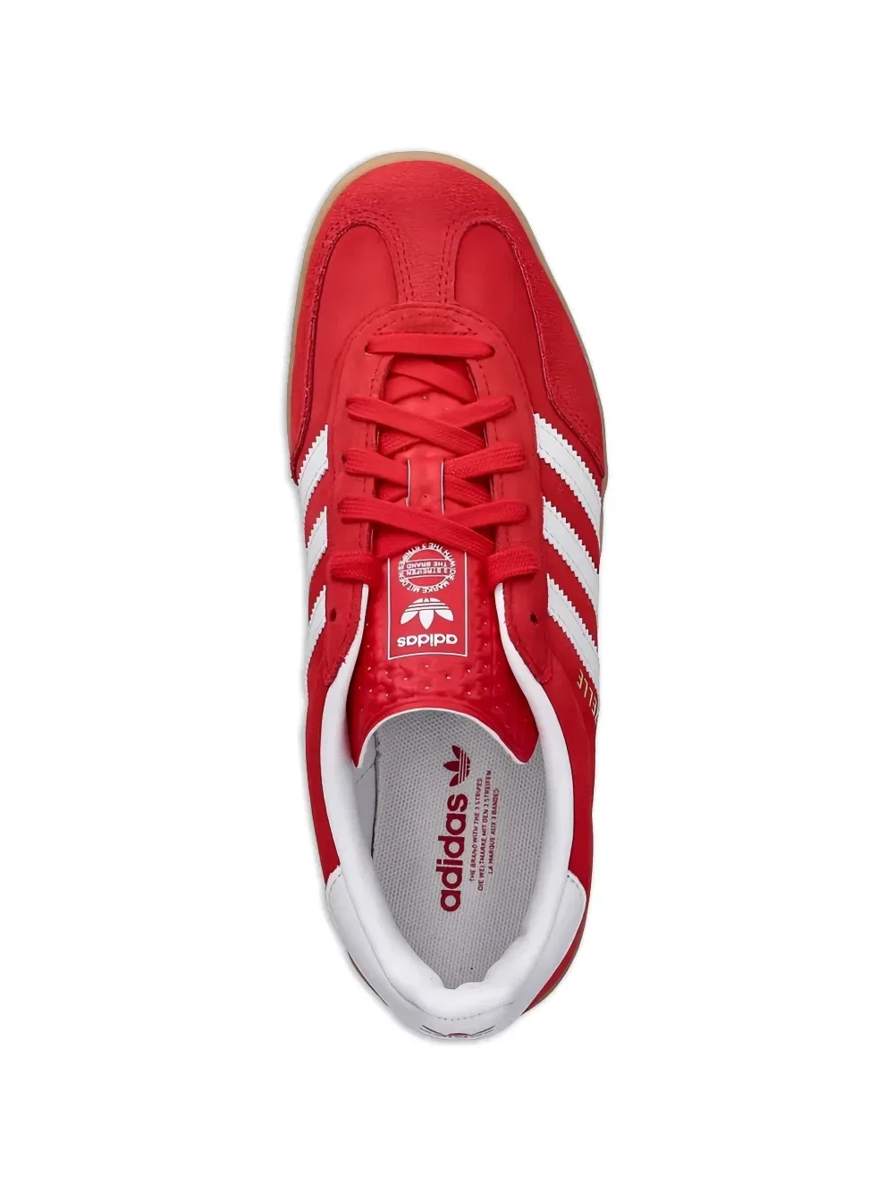 Кроссовки Gazelle на шнуровке Adidas Kids, красный — фото 4