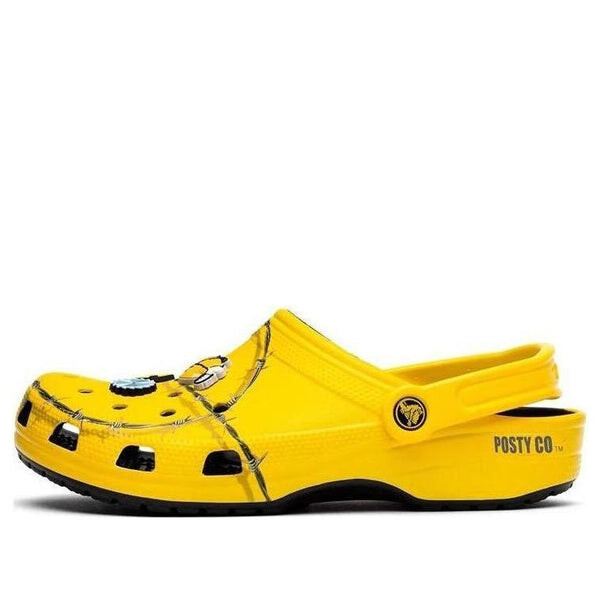 

Кроссовки x post malone classic clogs 'barbed wire' Crocs, желтый
