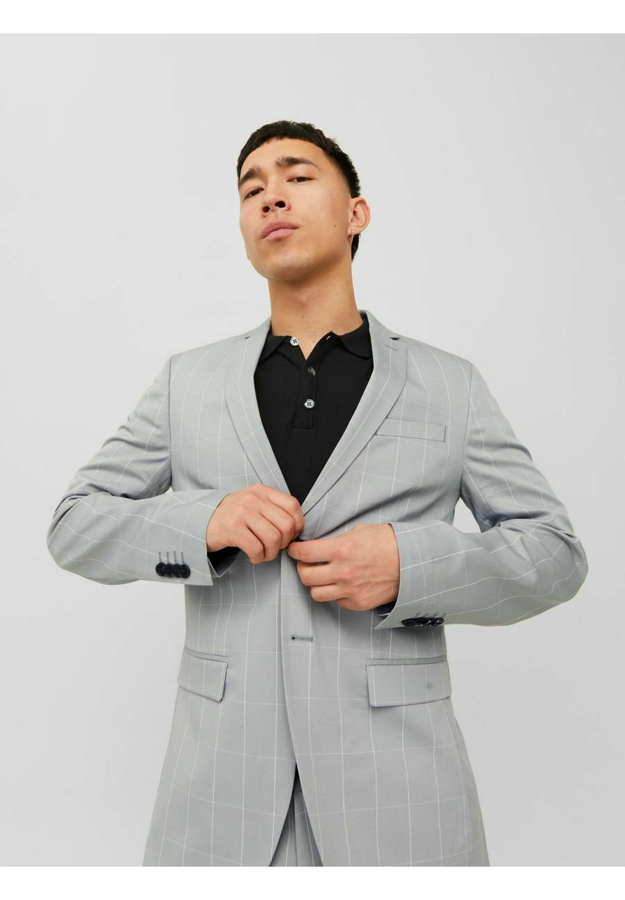 

Пиджак-блейзер JPRFRANCO CHECK Jack & Jones, светло-серый