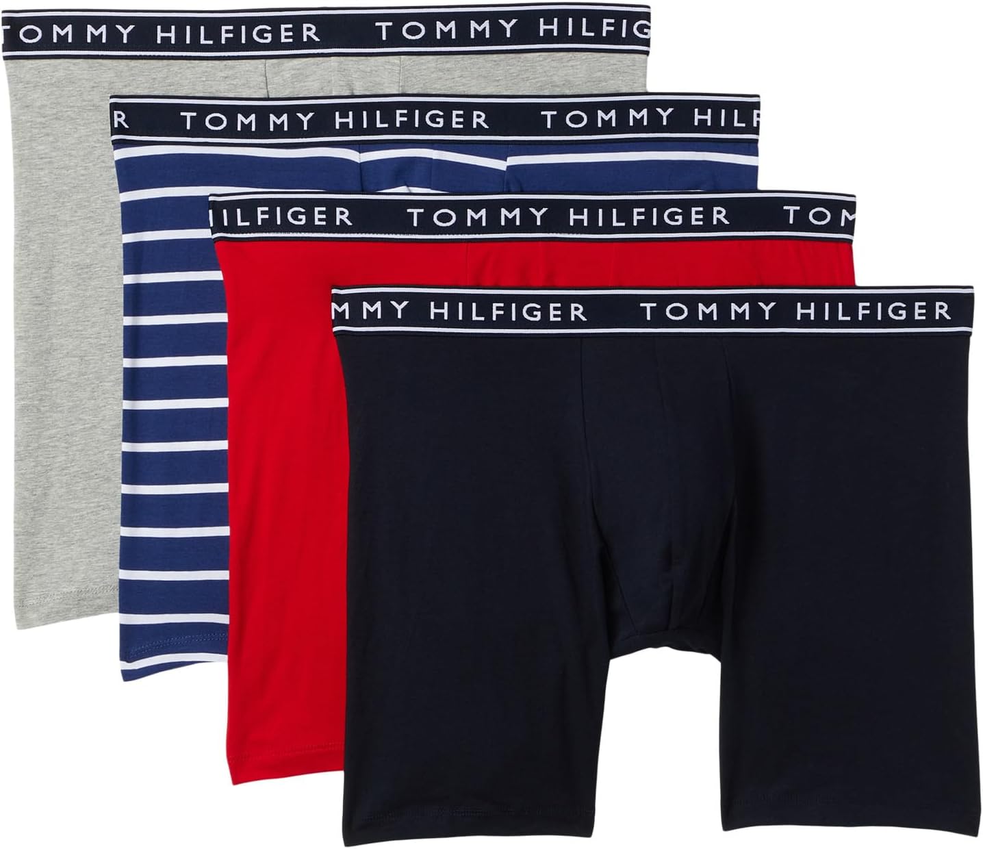 

Боксеры Tommy Hilfiger Cotton Stretch 4-Pack Boxer Brief, цвет Pacific Blue