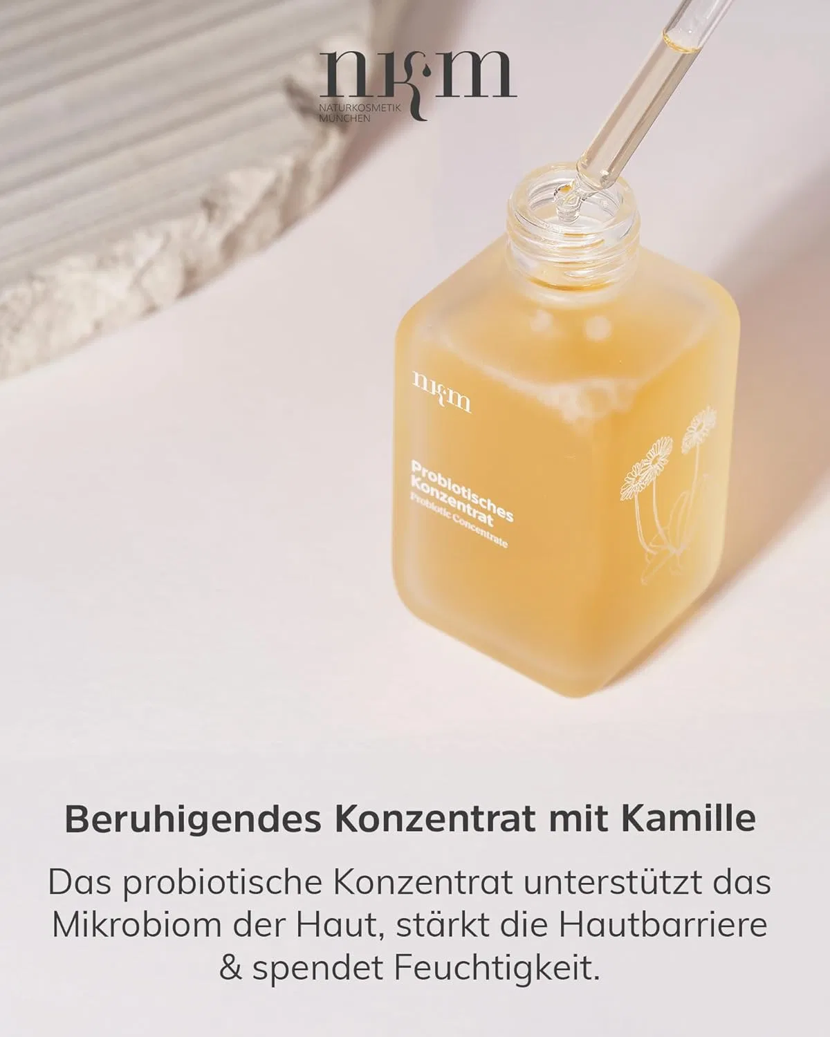 Мист Nkm — Пробиотический концентрат для лица с ромашкой от Naturkosmetik München — фото 2