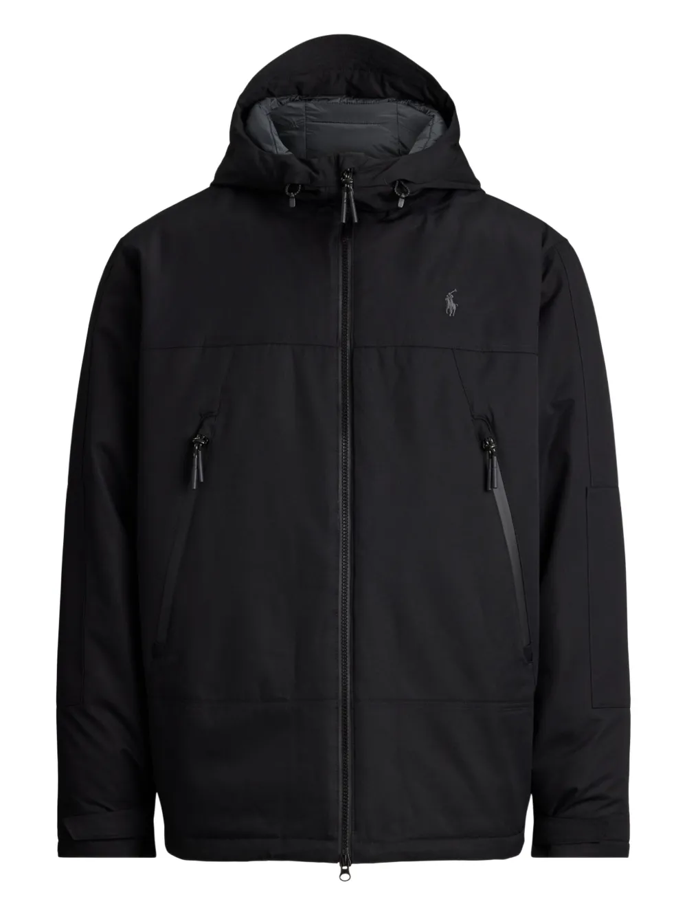 

Утепленная ветровка с капюшоном POLO RALPH LAUREN, черный