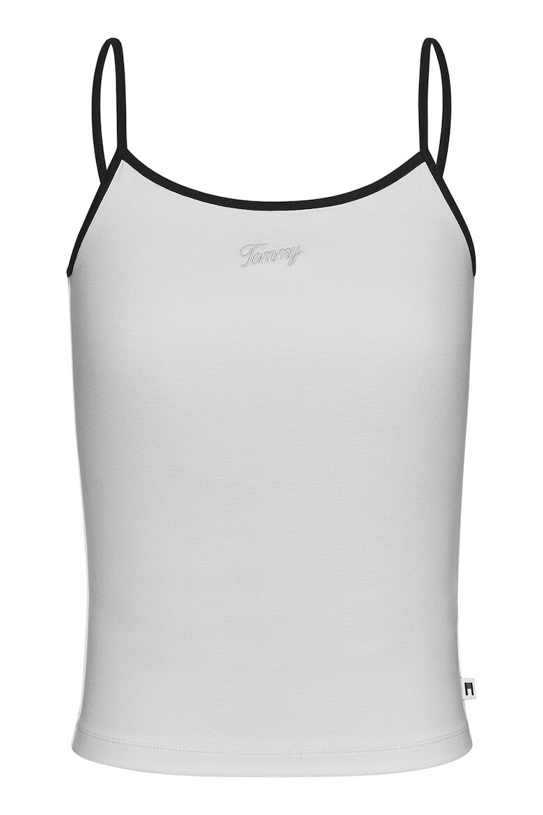 

Топ слим с контрастами Tommy Jeans, белый