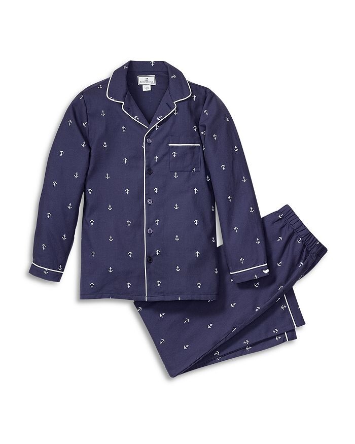 

Пижамный комплект унисекс Petite Plume Portsmouth Anchors — Baby, Little Kid, Big Kid, синий